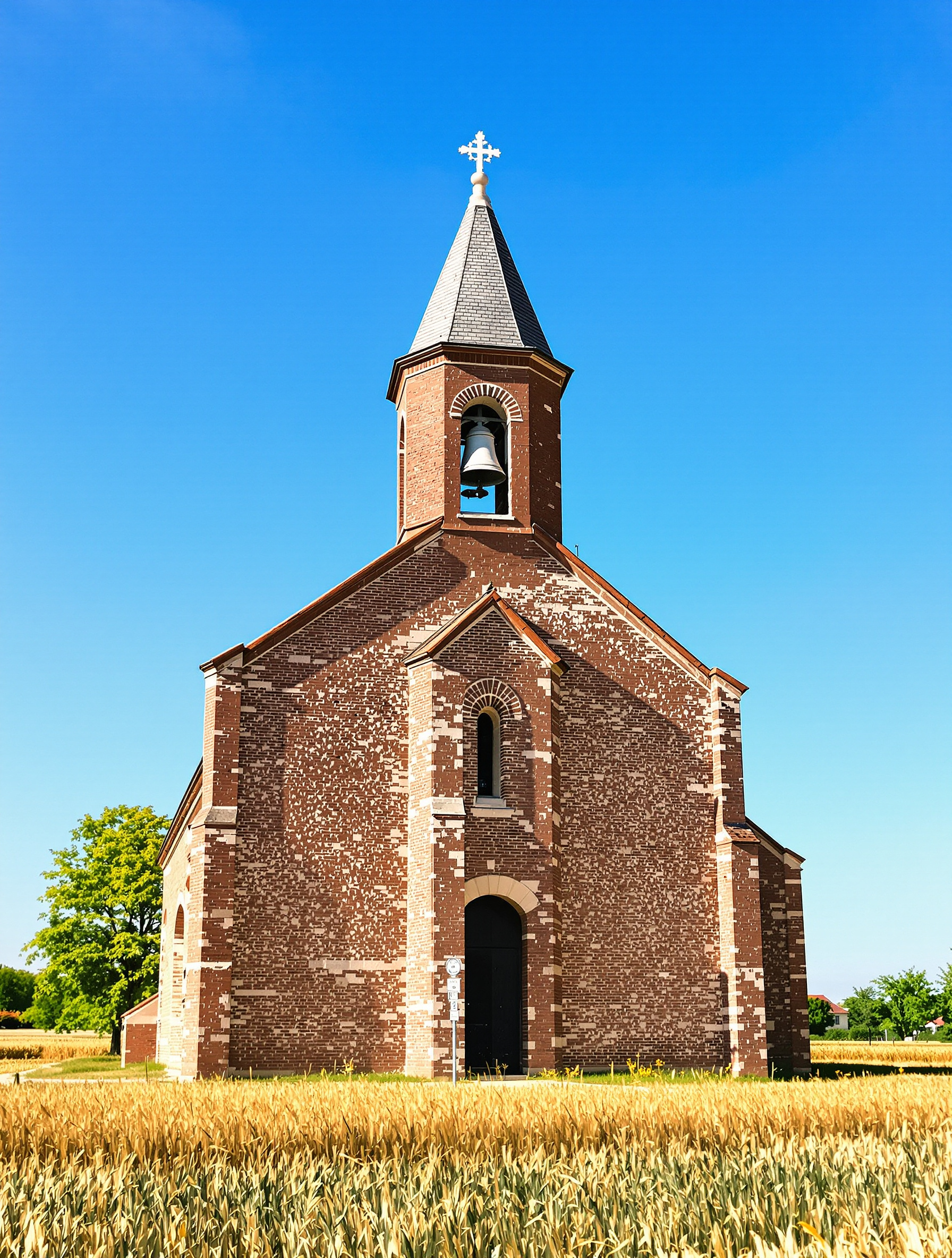 Église lauragaise typique en briques foraines à Francarville