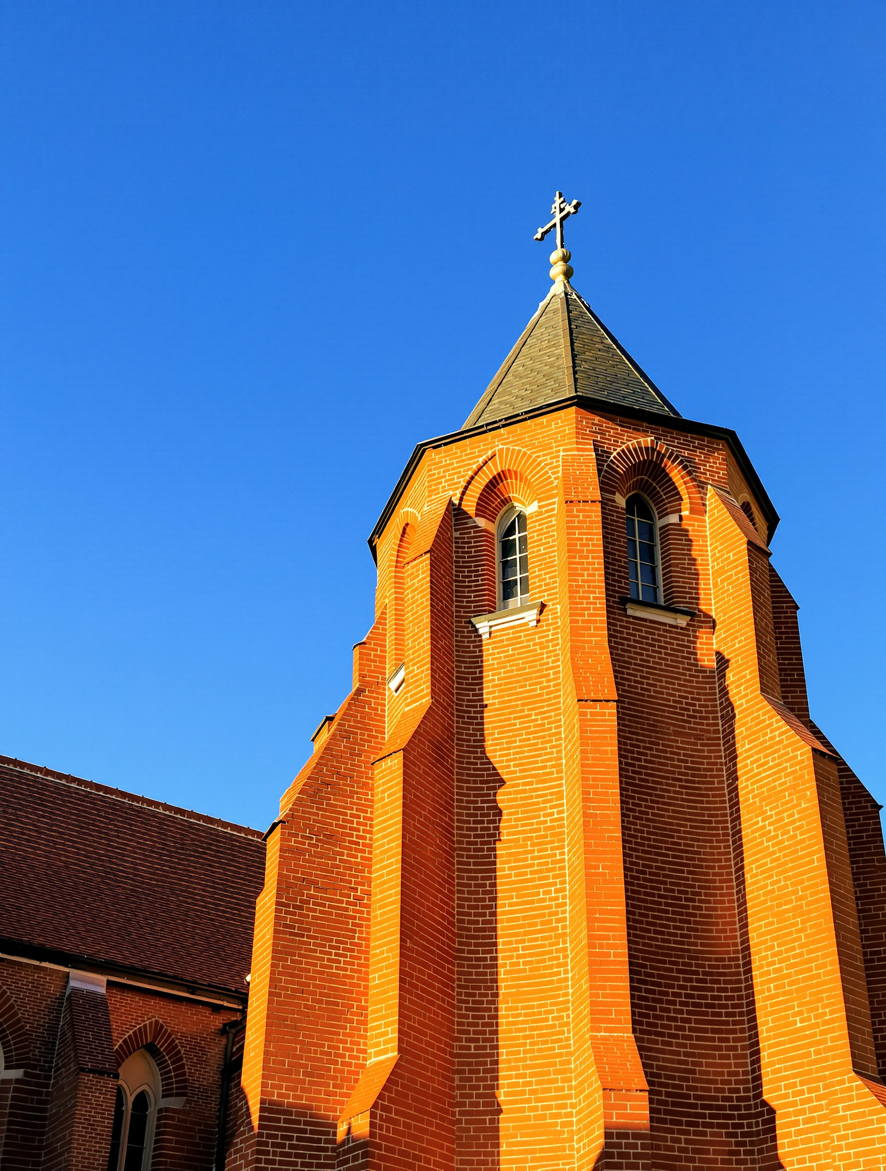 Église Saint-Martin Francarville au soleil couchant
