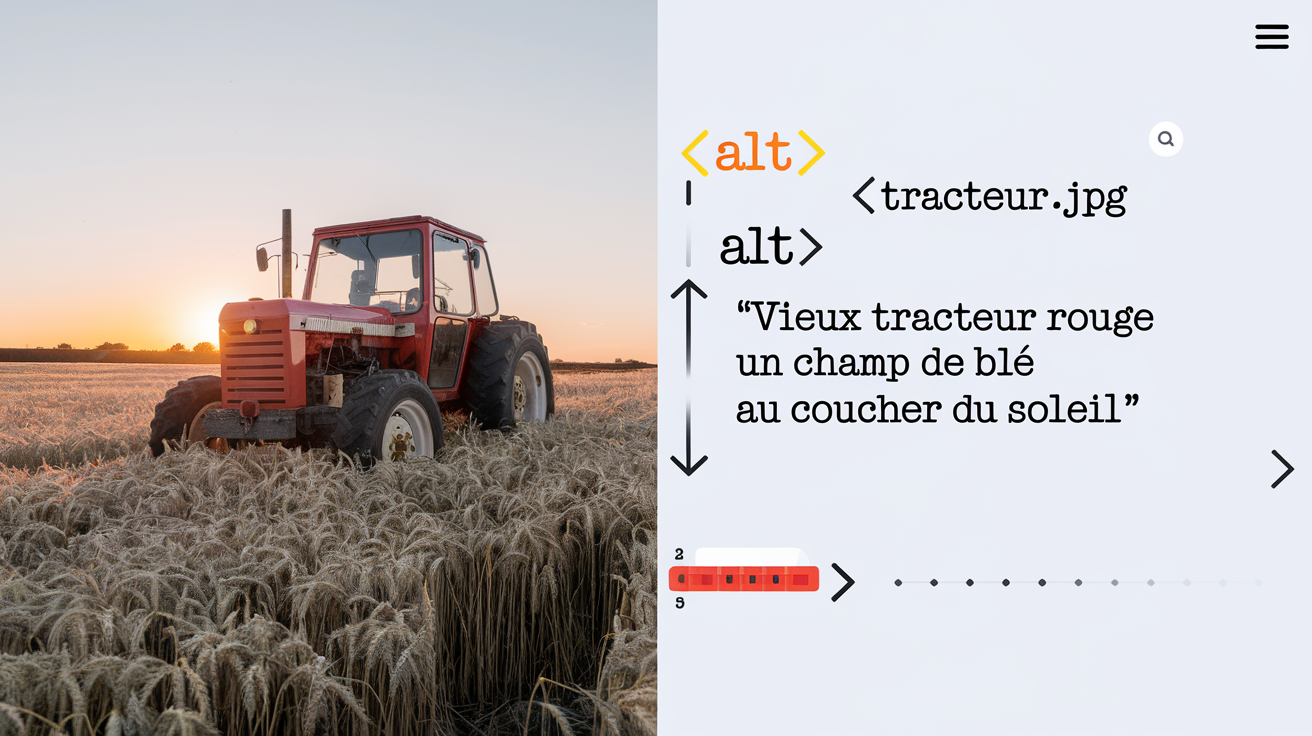 Exemple visuel explicatif d'une balise <img> avec son attribut alt mis en évidence