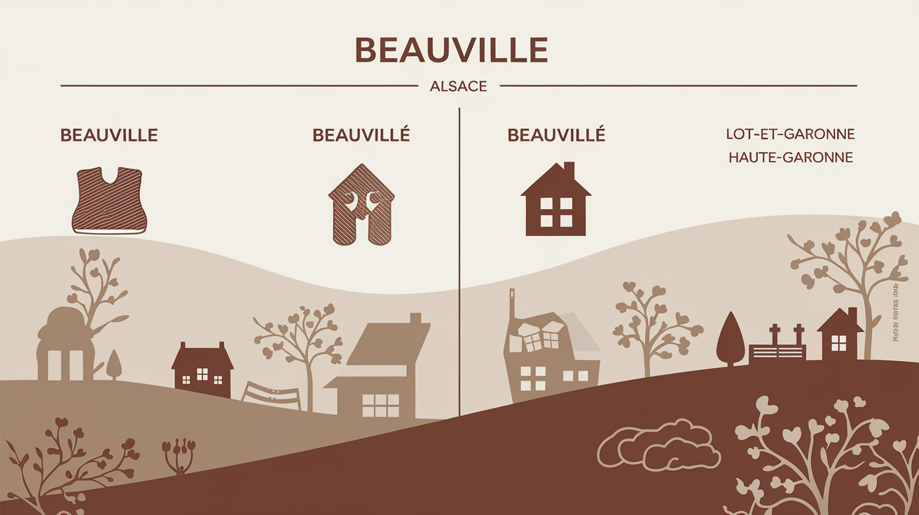 Tableau comparatif Beauvillé - Beauville